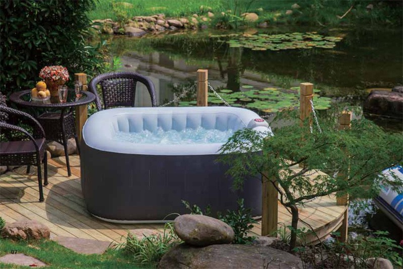 4 Seater Square Aqua Spa Ultimate Pack FREE SHIPPING