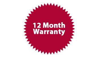 12 Month Warranty